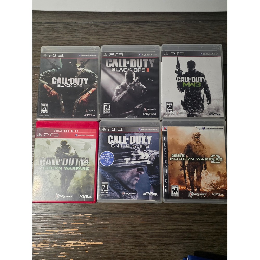 Call of Duty PS3 Game Lot Black Ops 1 2 Modern Warfare 2 3 4 Ghosts Bundle